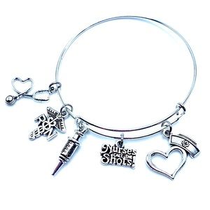 RN Nurse Bracelet Nurses Call The Shots May Be Personalized